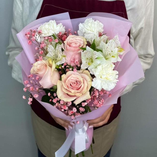 Букет цветов "Момент нежности" Букет цветов "Момент нежности"